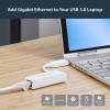 StarTech.com Adaptateur USB 3.0 vers Gigabit Ethernet – Convertisseur Réseau 10/100/1000 NIC – Adaptateur Réseau USB vers RJ45 pour PC Portables et de Bureau – Alimenté par Bus USB (USB31000S)(White)