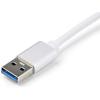 StarTech.com Adaptateur USB 3.0 vers Gigabit Ethernet – Convertisseur Réseau 10/100/1000 NIC – Adaptateur Réseau USB vers RJ45 pour PC Portables et de Bureau – Alimenté par Bus USB (USB31000S)(Silver)