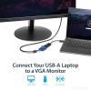 StarTech.com Adaptateur USB 3.0 vers VGA, USB vers VGA pour Windows, Slim (Pas de Support pour macOS/ChromeOS/Linux)