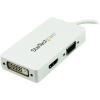 StarTech.com Adaptateur audio / vidéo de voyage – Convertisseur 2-en-1 DisplayPort vers HDMI ou VGA – 1920×1200 / 1080p – Noir (DP2HDVGA)(White)