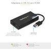 StarTech.com Carte graphique externe USB 3.0 vers HDMI – Adaptateur Graphique Vidéo Double Écran/Multi-écrans Externe USB 3.0 vers HDMI pour Mac et PC – Certifié DisplayLink – HD 1080p (USB32HDPRO)(4K 30Hz | DisplayLink | Windows & Mac)