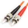 StarTech.com Câble / Jarretière fibre optique duplex multimode 62.5/125 OM1 de 2m – ST vers SC – Orange (FIBSTSC2)(6 ft/2 m)