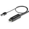 StarTech.com Câble Adaptateur HDMI vers DisplayPort de 30cm, 8K 60Hz, Convertisseur Vidéo Actif HDMI 2.1 vers DisplayPort 1.4(4K 30Hz)