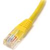 StarTech.com Câble Ethernet Cat5e – 1,8 m – Rouge – Câble patch – Câble Cat5e moulé – Câble réseau court – Cordon Ethernet – Câble Cat 5e – 1,8 m (M45PATCH6RD)(jaune)