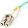 StarTech.com Câble Fibre Optique Multimode 10m LC/UPC à LC/UPC OM3, Fibre Zipcord Full Duplex 50/125µm, Réseaux 100G LOMMF/VCSEL, 0.3dB Faible Perte d&rsquo;Insertion, Cordon Patch Fibre LSZH, A50FBLCLC10(1 Meters)