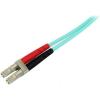 StarTech.com Câble Fibre Optique Multimode 10m LC/UPC à LC/UPC OM3, Fibre Zipcord Full Duplex 50/125µm, Réseaux 100G LOMMF/VCSEL, 0.3dB Faible Perte d&rsquo;Insertion, Cordon Patch Fibre LSZH, A50FBLCLC10(1 Meters)