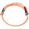 StarTech.com Câble Réseau – Jarretière Fibre Optique Duplex Multimode 50/125 OM2 LC – ST – LSZH – 1 m (50FIBLCST1)(Orange)