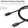 StarTech.com Câble Thunderbolt 3 (20 Gb/s) USB-C de 1 m – Compatible Thunderbolt, USB et DisplayPort – M/M (TBLT3MM1M)(20 Gb/s)