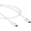 StarTech.com Câble Thunderbolt 3 de 1 m – 20 Gb/s – Compatible Thunderbolt, USB et DisplayPort – Blanc (TBLT3MM1MW)(Blanc)