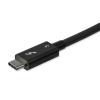 StarTech.com Câble Thunderbolt 3 vers Thunderbolt 3 de 0,8 m – 40 Gbps- Compatible USB-C – Certifié TB3 – PD 100 W – Noir (TBLT34MM80CM)(2.7ft)
