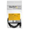 StarTech.com Câble USB 2.0 USB-C vers USB-B de 1 m – Cordon USB C vers B – Mâle / Mâle – Noir (USB2CB1M)(2 m)
