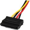 StarTech.com Câble adaptateur d&rsquo;alimentation interne LP4 (4 broches) – Mâle vers 2x SATA femelle – 30 cm (PYO2LP4LSATA)(Unique)