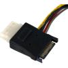 StarTech.com Câble d&rsquo;Alimentation Adaptateur en Y Molex vers Double SATA – 30 cm – 1x LP4 Mâle – 2x SATA Power Receptacle (PYO2LP4SATA)(12 inch)