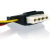 StarTech.com Câble d&rsquo;Alimentation Adaptateur en Y Molex vers Double SATA – 30 cm – 1x LP4 Mâle – 2x SATA Power Receptacle (PYO2LP4SATA)(12 inch)