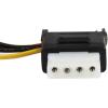 StarTech.com Câble d&rsquo;Alimentation Adaptateur en Y Molex vers Double SATA – 30 cm – 1x LP4 Mâle – 2x SATA Power Receptacle (PYO2LP4SATA)(4 inch)