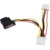 StarTech.com Câble d&rsquo;Alimentation Adaptateur en Y Molex vers Double SATA – 30 cm – 1x LP4 Mâle – 2x SATA Power Receptacle (PYO2LP4SATA)(6 inch)