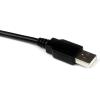 StarTech.com Câble d&rsquo;extension USB 3.0 (5Gbps) A vers A de 1,5 m – Rallonge USB A SuperSpeed en bleu – M/F (USB3SEXT5DSK)(Black)