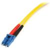 StarTech.com Câble patch à fibre optique duplex 50/125 multimode 1 m LC – LC (50FIBLCLC1)(Jaune)