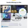 StarTech.com Dock Thunderbolt 4 pour Écrans Multiples, Dock Jusqu&rsquo;à 4 Écrans – 2x HDMI/2x DP, Hub 7x USB, 2.5GbE, PD 98W