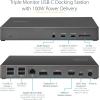 StarTech.com Dock USB-C – Station d&rsquo;accueil USB Type C Triple Écrans 4K – Alimentation 100W – DP 1.4 Alt Mode & DSC, 2x DisplayPort 1.4/HDMI 2.0 – 6xUSB (2x 10Gbps) – Windows/Chrome (DK31C2DHSPDUE)