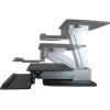 StarTech.com Poste de travail debout ergonomique – Bureau assis-debout avec hauteur réglable par ressort pneumatique (ARMSTS)(Standard)