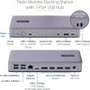 StarTech.com Station d&rsquo;Accueil USB-C – Hub USB-C Multi-Moniteur HDMI/DP/DP Alt Mode – 3x 4K30/2x 4K60 – Dock USB 7 ports – 60W Power Delivery 3.0 – GbE – 3.5 Audio (DK31C3MNCRUE)