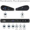 StarTech.com Station d&rsquo;Accueil pour PC Portable USB 3.0 à Double Écran avec HDMI/DVI/VGA, Hub 3x USB-A, GbE, Audio, Dock Universel Type-A pour Windows/macOS/ChromeOS – Conforme TAA (USB3SDOCKHDV)(HDMI | DVI | VGA |3 x USB 3.0)