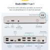 StarTech.com Station d&rsquo;accueil USB4, USB-C 40Gbps, Double HDMI, Jusqu&rsquo;à 2X 4K 60Hz, Dock Multi-Moniteur, 6X USB, 2.5GbE(Triple Monitor)
