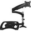 StarTech.com Support de Bureau pour Écran Unique – Support sur Pied Robuste pour Écrans Compatibles VESA Jusqu&rsquo;à 34&Prime;(8kg) – Support Ergonomique Réglable en Hauteur – Pince/Anneau (ARMPIVOTV2)(Noir)