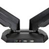 StarTech.com Support de bureau pour 2 écrans avec base à fabile encombrement – Fixation double moniteur (ARMBARDUO)(Fixation bureau – USB passthrough & Audio)