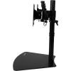 StarTech.com Support de bureau pour 2 écrans avec base à fabile encombrement – Fixation double moniteur (ARMBARDUO)(Support de bureau)