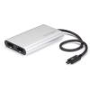 StarTech.com Adaptateur Thunderbolt 3 vers Double DP – Adaptateur Vidéo Double Écran/Multi-Écran Thunderbolt 3 vers Double DP 1.2 (DP) 4K 60 Hz/5k – Thunderbolt Type C vers DP (TB32DP2T)(DisplayPort – Mac et Windows)