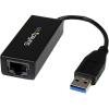 StarTech.com Adaptateur USB 3.0 vers Gigabit Ethernet – Convertisseur Réseau 10/100/1000 NIC – Adaptateur Réseau USB vers RJ45 pour PC Portables et de Bureau – Alimenté par Bus USB (USB31000S)(Black)