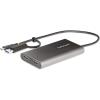 StarTech.com Adaptateur USB-C vers Double HDMI – USB-C ou A vers 2X HDMI – 4K 60Hz – 100W Power Delivery Pass-Through – Câble Intégré de 30cm – Convertisseur USB-C vers HDMI (109B-USBC-HDMI)(2 x HDMI & PD pass-thru)