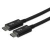 StarTech.com Câble Thunderbolt 3 vers Thunderbolt 3 de 0,8 m – 40 Gbps- Compatible USB-C – Certifié TB3 – PD 100 W – Noir (TBLT34MM80CM)(2.7ft)