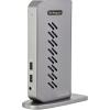 StarTech.com Dock USB-C USB-A – Station d&rsquo;accueil USB 3.0 Hybride Universelle pour PC Portable USB-C ou USB-A – Double Écran 4K 60Hz HDMI/DisplayPort – 6X USB-A, GbE – USB 3.1 Gen 1 – Windows/Mac