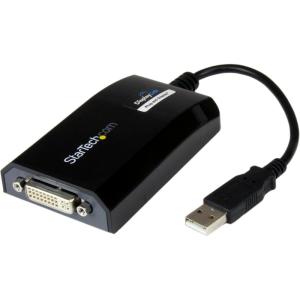 Carte graphique USB vers DVI – Adaptateur Vidéo Double Écran/Multi-écrans USB 2.0 vers DVI – Carte Graphique/Vidéo d&rsquo;Ordinateur Portable USB Externe – Pour PC et MAC – 1920 x 1200 (USB2DVIPRO2)(USB vers DVI)