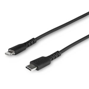Câble USB-C vers Lightning bLANC Robuste 2 m – Câble de Charge/Synchronistation USB Type C vers Lightning Fibre Aramide – iPad/iPhone 12 Certifié Apple MFi (RUSBCLTMM2MW)(Noir)