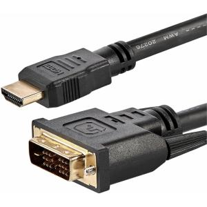 StarTech – 6 ft HDMI to DVI-D Cable – M M – Câble vidéo – HDMI 19 Broches (M) – DVI-D (M) – 1.83 m – Noir – pour P N: SP123DP2DVI, HDMI2VGA, HDMI2HDMI, ST121HDMIT(1 8 cm)