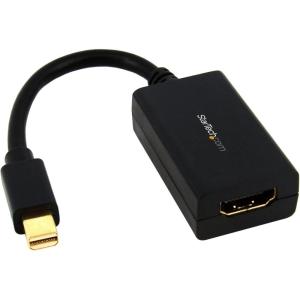 StarTech.com Adaptateur Mini DisplayPort vers DVI – Convertisseur Mini DP à DVI-D – Vidéo 1080p – mDP ou TB 1/2 Mac/PC vers Moniteur DVI – Câble Compact mDP 1.2 vers DVI Single-Link (MDP2DVI3)(noir)