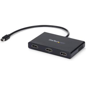StarTech.com Adaptateur Multi-Écrans à 3 ports – Hub MST Répartiteur Vidéo Multi-Écrans Triple Écran Mini DisplayPort 1.2 vers 3 DisplayPort 4k (MSTMDP123DP)(3 Ports | Mini DisplayPort vers HDMI)