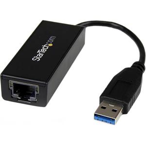StarTech.com Adaptateur USB 3.0 vers Gigabit Ethernet – Convertisseur Réseau 10/100/1000 NIC – Adaptateur Réseau USB vers RJ45 pour PC Portables et de Bureau – Alimenté par Bus USB (USB31000S)(Black)