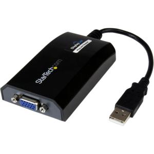 StarTech.com Adaptateur USB vers VGA – 1920×1200 – Carte Vidéo et Graphique Externe – Double Écran – Compatible Mac et Windows et Mode Miroir et Extension (USB2VGAPRO2)