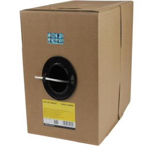 StarTech.com Câble Ethernet Cat 5e en Vrac – 304,8 m – Solide – Classé CMR – Blanc – Conforme TAA(Blanc)