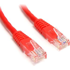 StarTech.com Câble Ethernet Cat5e – 1,8 m – Rouge – Câble patch – Câble Cat5e moulé – Câble réseau court – Cordon Ethernet – Câble Cat 5e – 1,8 m (M45PATCH6RD)(Red)
