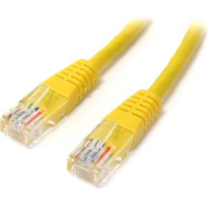 StarTech.com Câble Ethernet Cat5e – 1,8 m – Rouge – Câble patch – Câble Cat5e moulé – Câble réseau court – Cordon Ethernet – Câble Cat 5e – 1,8 m (M45PATCH6RD)(jaune)