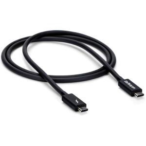 StarTech.com Câble Thunderbolt 3 (20 Gb/s) USB-C de 1 m – Compatible Thunderbolt, USB et DisplayPort – M/M (TBLT3MM1M)(20 Gb/s)