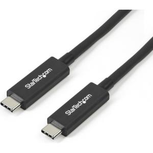 StarTech.com Câble Thunderbolt 3 (20 Gb/s) USB-C de 1 m – Compatible Thunderbolt, USB et DisplayPort – M/M (TBLT3MM1M)(40 Gb/s)