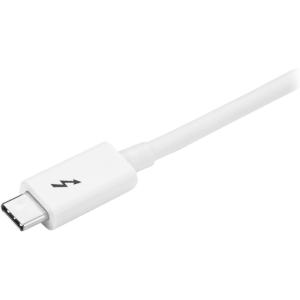 StarTech.com Câble Thunderbolt 3 de 1 m – 20 Gb/s – Compatible Thunderbolt, USB et DisplayPort – Blanc (TBLT3MM1MW)(Blanc)