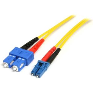 StarTech.com Câble patch à fibre optique duplex 50/125 multimode 1 m LC – LC (50FIBLCLC1)(Jaune)